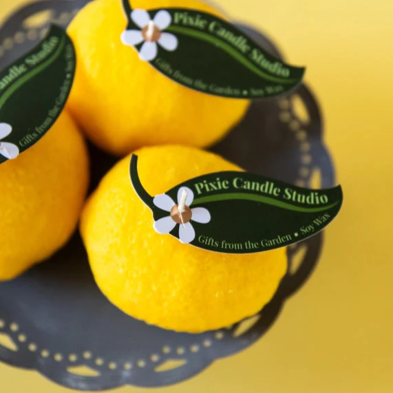 Lemon Shaped Candle from Ojai - Image 3